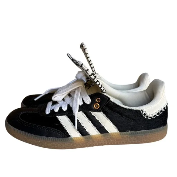 Adidas X Wales Bonner Samba Pony Tonal Core Black IE0580 Women's 5.5 Mens 4 - Picture 2 of 12